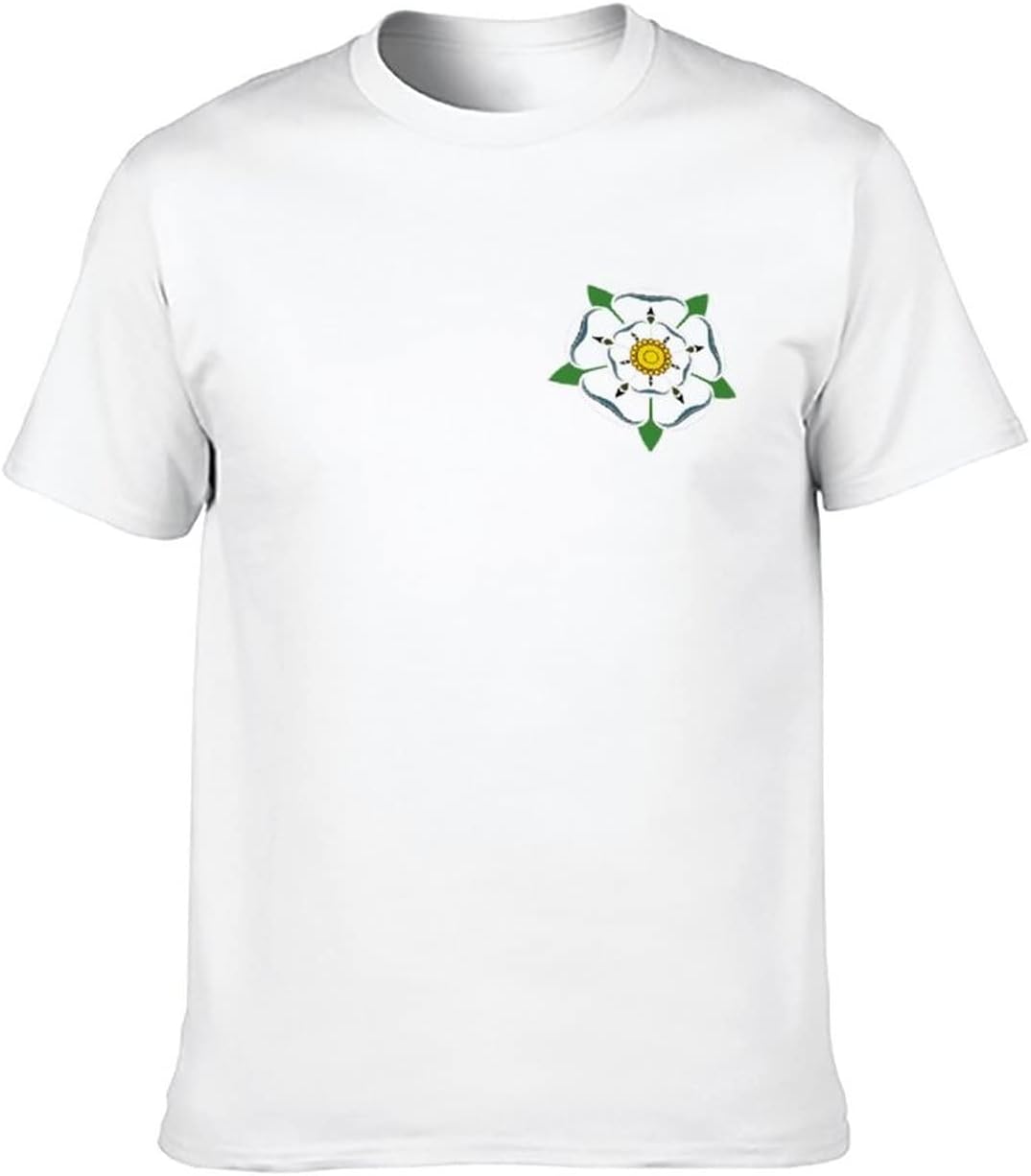 Tudor Rose English Rose Historic Heraldry Black T-Shirt 3XL белый