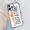 Back To The Future License Plate OUTATIME Phone Case For IPhone 18 17 Air 16 15 14 Plus Apple 16 11 12 13 Pro Max Coque