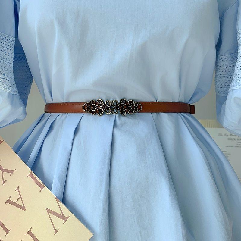 Floral Retro Classic Design Womens Waist Belt Perfect For Dresses Outfits And