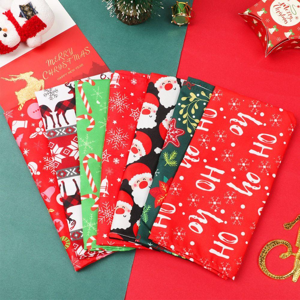 Santa Claus Printing Bibs Pet Costume Accessories Dog Cat Collar Pet Bandana Triangle Scarf
