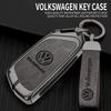 2026 Hot For VW VOLKSWAGEN Zinc Alloy Leather Car Smart Remote Key Fob Case Cover Protector Shell For VW Volkswagen Golf 8 MK8 L