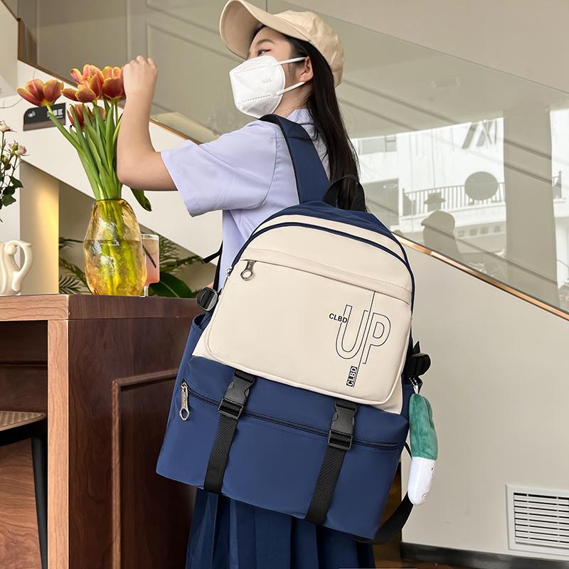 Three-Piece Backpack Set Large Capacity Student Schoolbag Junior Senior High School Backpack for Gilrs