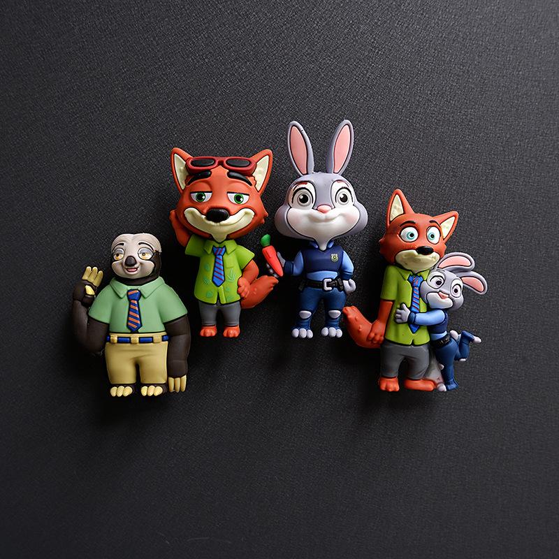 

Магнит на холодильник «Зверополис 3D»: Креативная фигурка Ника и Джуди Рэббит (2025)