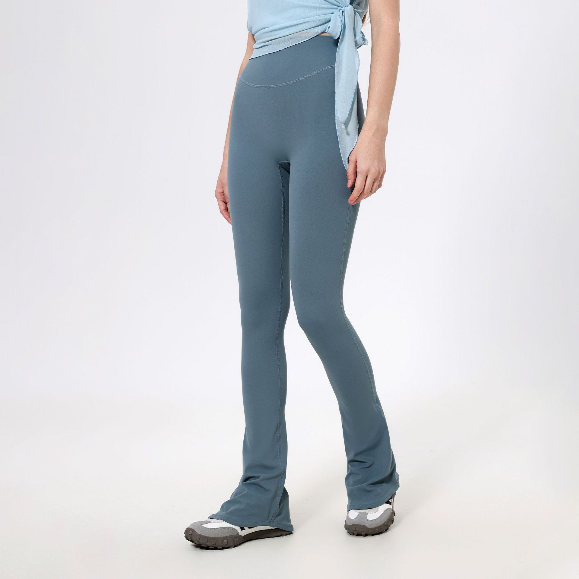 

Спортивные штаны с высокой талией и тонкие облачные брюки-подковы, облегающие, не мнущиеся, для йоги, женские, с эффектом подтяжки бедер, для бега и фитнеса XL