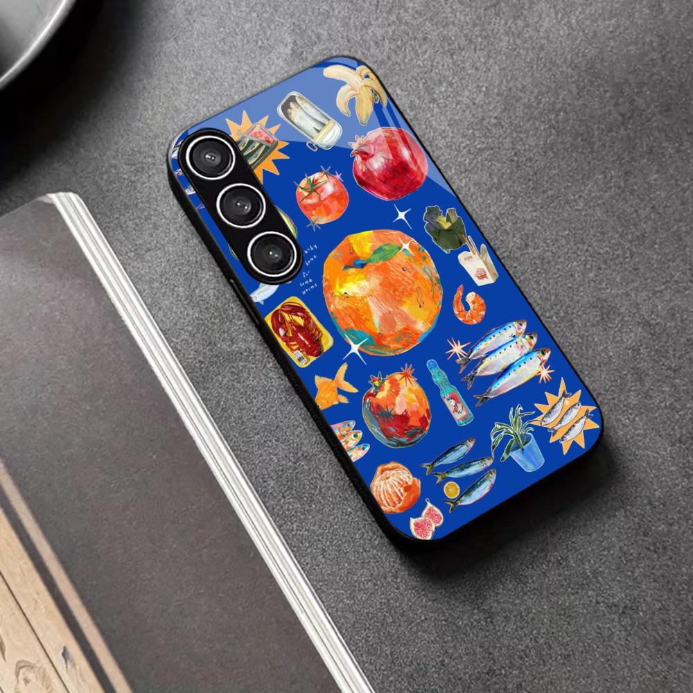 

Fruits Nutrition Protective Exquisite Highend PhoneCase Glass PhoneCase for Samsung Galaxy S26 S25 S24 S23 S22 S21 FE,Ultra,Plus GalaxyS25
