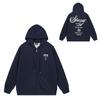 Trendy brand zipper hooded autumn and winter new letter flame pai jiu couple coat