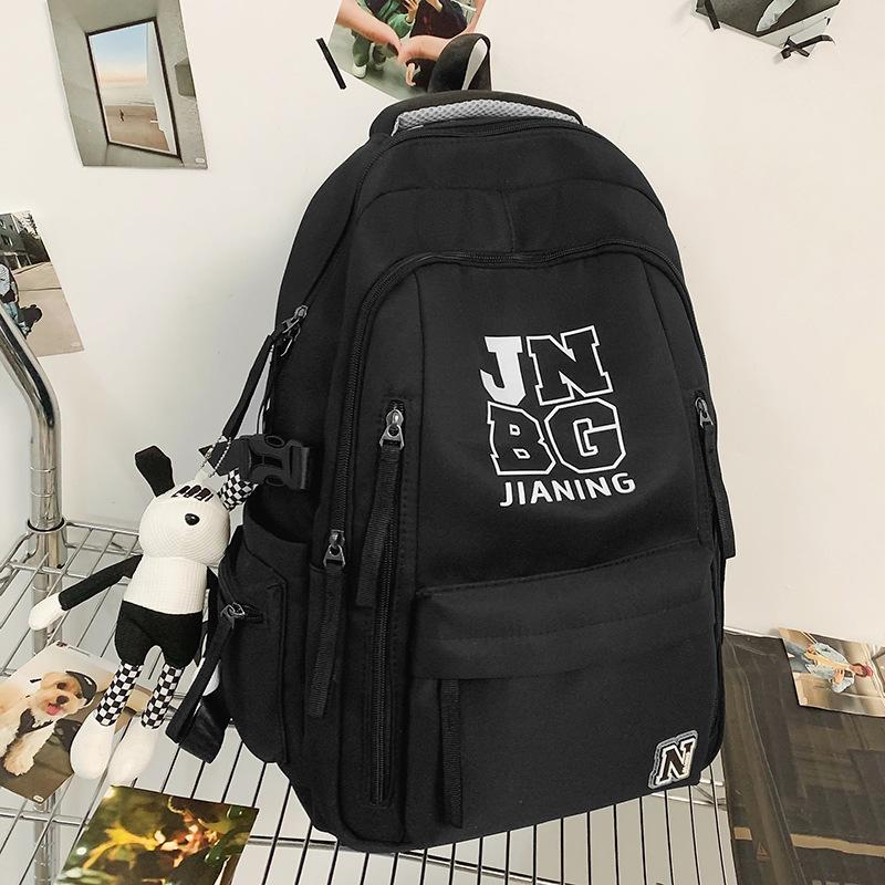 Children's Schoolbags Elementary School Students  Girls  Junior High School Students  Dirty Resistant Men's Large Capacity Letter Backpack