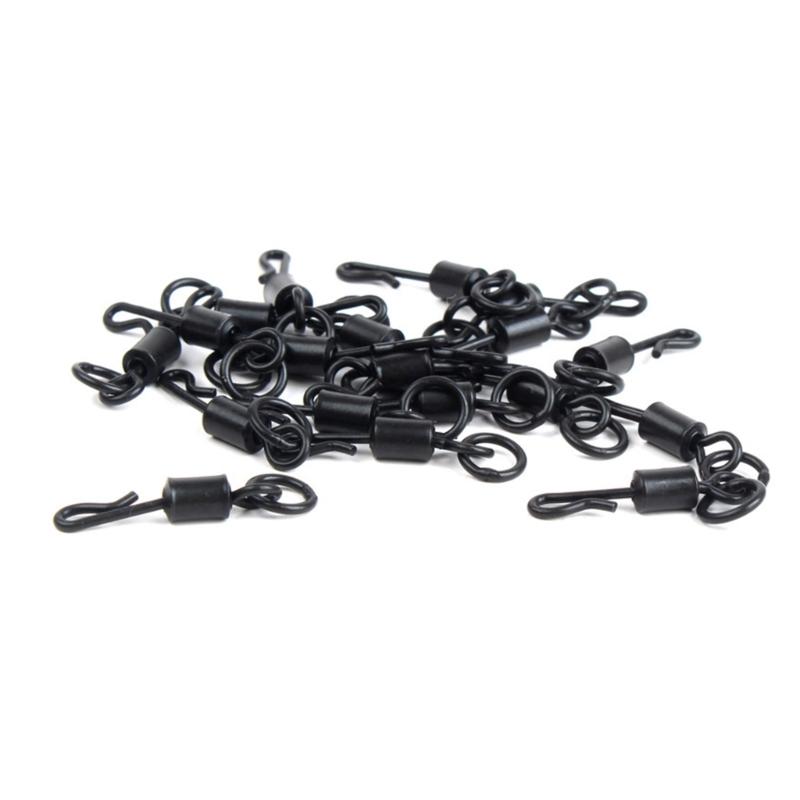 40pcs/Lot Fishing Tackle Leads Clip Fast Change Swivels Tail Rubber Anti Entanglement Sleeves for Rigs Fishing Gear