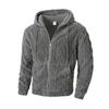 Mens Elegant Leisure Casual Plush Hooded Jacket European Style 2025 Winter Classic Basic Tops Outerwear Men Slim Comfy Jackets