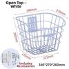 Universal Large Capacity Storage Baskets Metal Bicycle Front Basket  Electric Bicycles Accessories