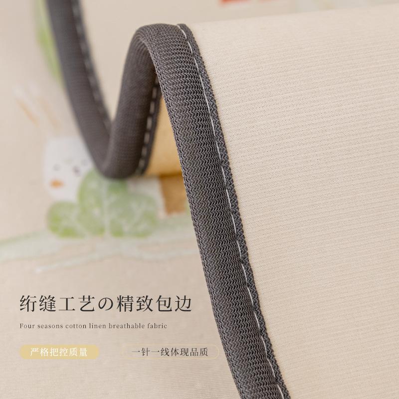 Summer Sofa Cushion Simple Modern Cream Wind Mat Seat Cushion Beige Cartoon Breathable Non-Slip Ice Silk Sofa Cover