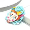 Cute Abstract Lady Acrylic Brooches Pins for Women Personalized Funny Cartoon Girls Figure Resin Badge Jewelry Accessories Gifts