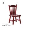 Miniature 1/12 Dollhouse Doll House Decoration Simulation Chair Table Furniture Toys Wooden Table