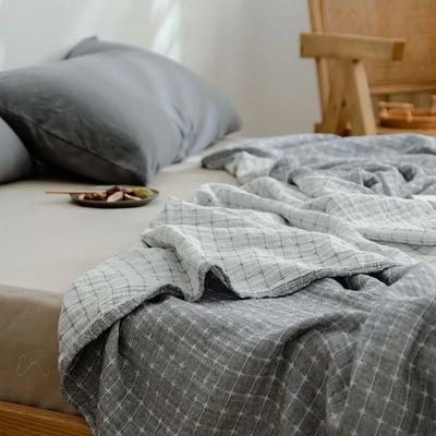 Cotton Gauze Blankets Muslin Bedspread On The Bed Summer Double Couple Bed Quilts King Size Bed Covers Plaid Blankets Bed Sheet