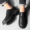 Herbst Herrenschuhe neue Freizeitschuhe aus Leder Herren Business vielseitige Lederschuhe trendige Workwear-Schuhe Herren Freizeitschuhe