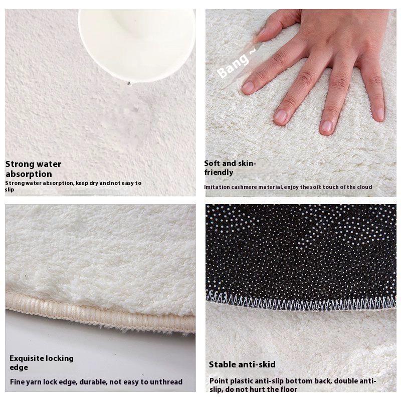VIKAMA Halloween Decoration Floor Mat - Soft Indoor Entrance Welcome Mat - Bathroom Non-Slip Foot Mat - Bedroom Bedside Carpet