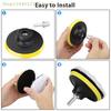 7PCS/Set 4inch Car Polishing Waxing Buffing Wheel Pad Car Polisher Kit For Auto Car Care Car-styling Beauty cleaning