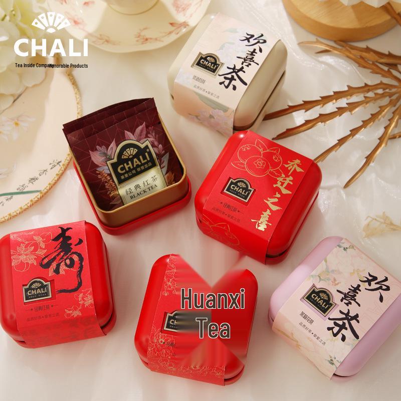 CHALI Tea Bags in Iron Can - Bridal Gift, Bridesmaid Favor, Practical Wedding Keepsake