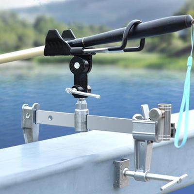 Boat Fishing Rod Holder 360 Degree Adjustable Clamp Fishing Rod Stand Holder Pole Support For Boat Fishing Accessories Bracket
