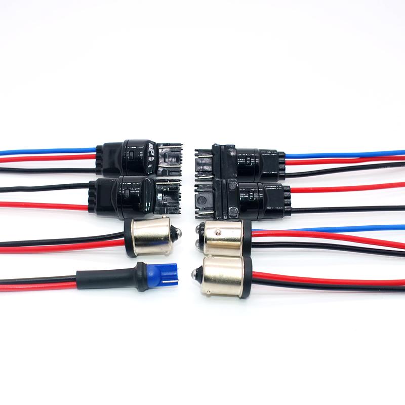 T10 194 168 W21W P21W Socket Holders Base Car Headlight Assembly Male Socket Plug Adapter Extended Wire Connector R30 Car Lamp