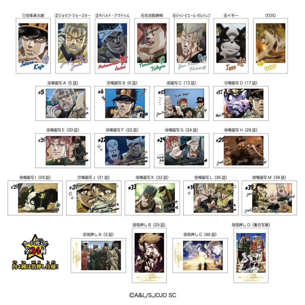 Heart Character Portrait Bizarre Adventure S Banana Flavored Toy Set of JoJo's Gum/Candy [Box 10]