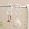 1PCS Windproof S-Shape Hooks With Buckle Home Kitchen Pot Rack Bedroom Bags Clothes Towels Closet Rod Plastic Hanger Hooks