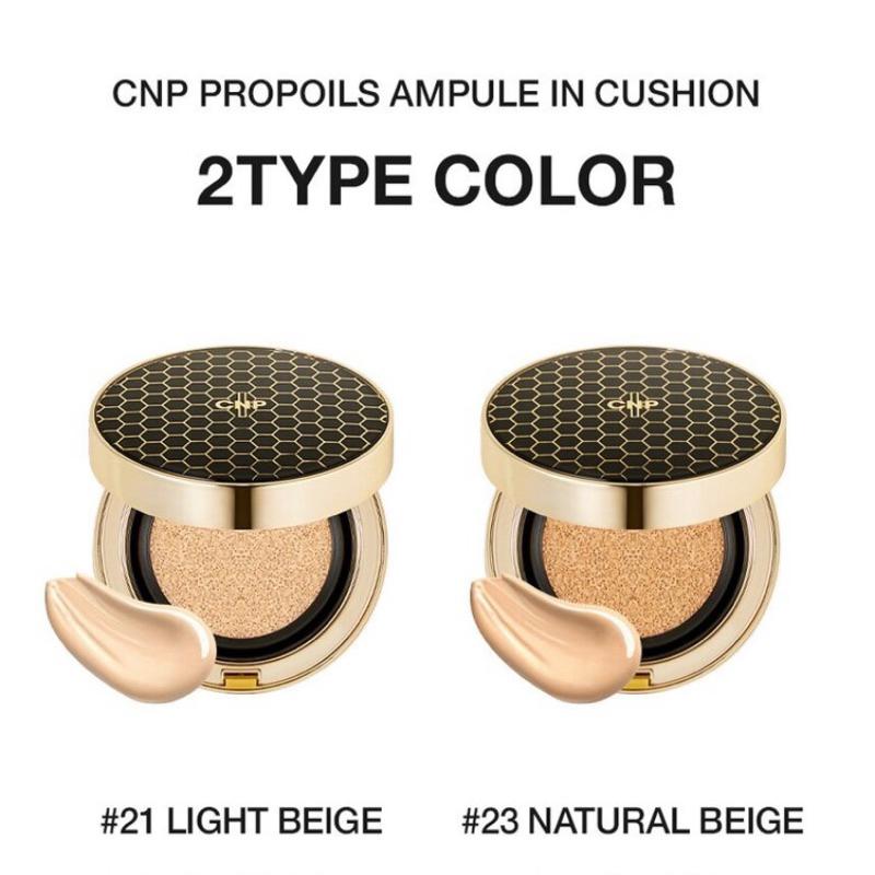 CNP LABORATORY Propolis Ampulle im Kissen SPF50+/PA+++ 15g+Nachfüllpackung #21 Helles Beige +ZUFÄLLIGES GESCHENK