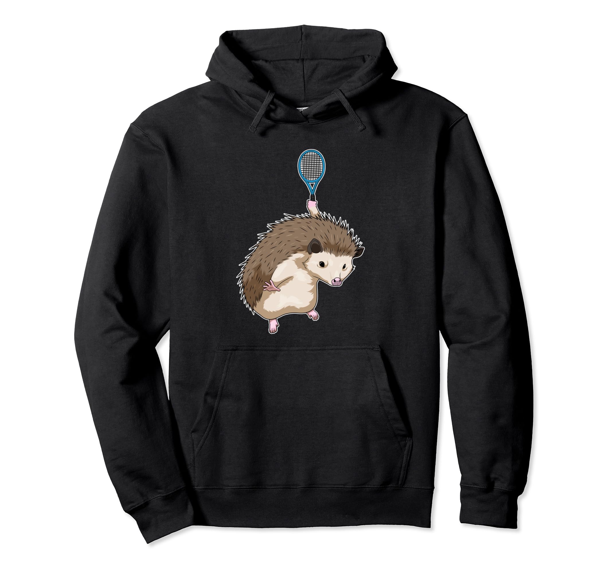 

hedgehog tennis tennis racket sports hoodie