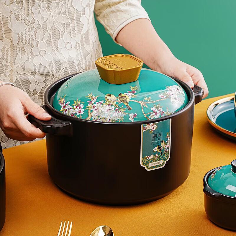 CHOFOREN Magpie Tide Ceramic Casserole Soup Pot