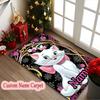 [Custom Name Rug] Marie Cat Wonderland Carpet for Room Floor Mat, Cozy Office Hotel Chair Print Area Rug