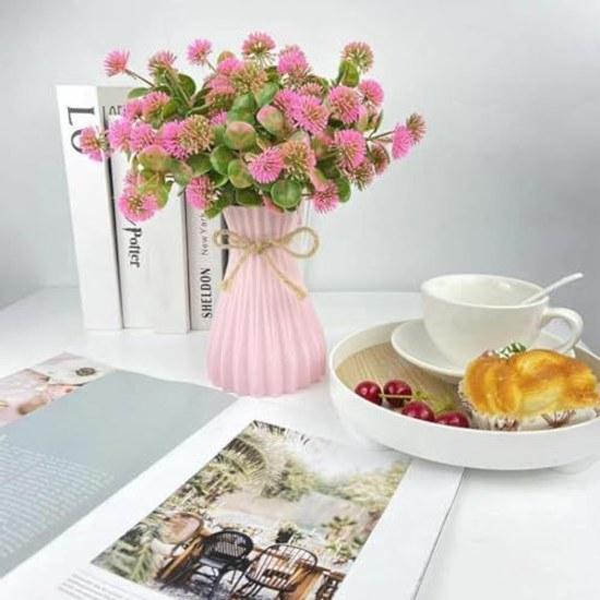 Vase Plastic Non-breakable Safe Stylish Simple Nordic Interior Flower Arrangement Fresh Flowers Artificial Cute Living Room Bedroom Office Decoration