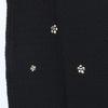 S Family Spring/Summer Sequin Buckle One-Shoulder Knitted Camisole & Black Midi Skirt Set for Women