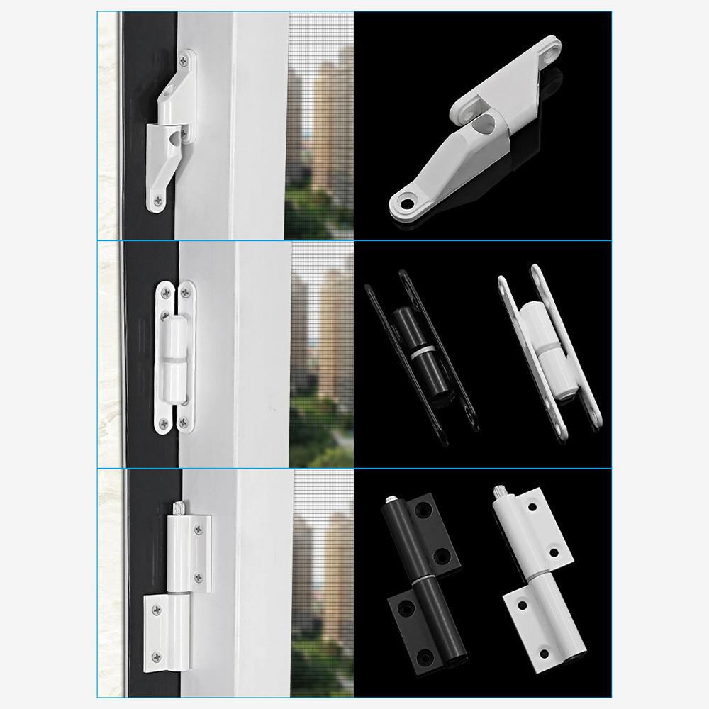 Plastic Steel Flat Hinge Folding Hinge Aluminum Alloy Screen Window Loose Leaf Detachable Hinge Home Improvement Door Hardware