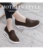 Sneakers da Donna 2025 con Suola Spessa, Ammortizzate ad Aria, in Rete, Slip-On per Aumento dell'Altezza