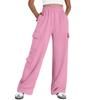 Womens Cargo Sweatpants Wide Leg Pants Baggy Joggers With Pockets
