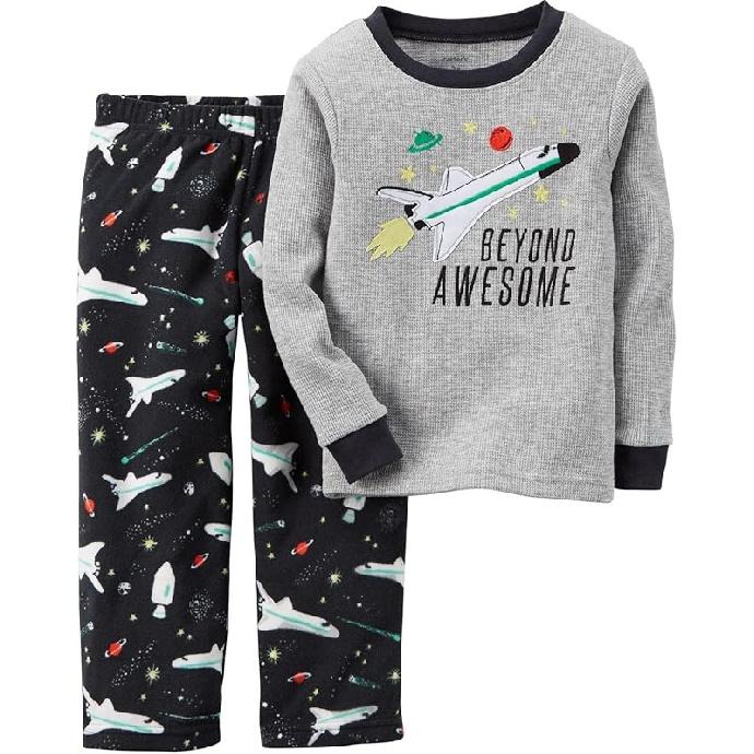 Детский комплект из 2 предметов пижамы для девочек Carter s (малыш) - Космос 24 Months