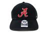 Seven Cap 47 CLEAN UP University of Alabama Crimson Tide NCAA College BLACK [Forty Brand]