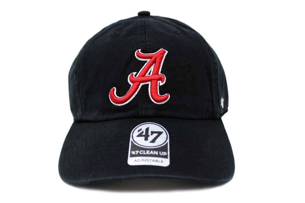 Seven Cap 47 CLEAN UP University of Alabama Crimson Tide NCAA College BLACK [Forty Brand]