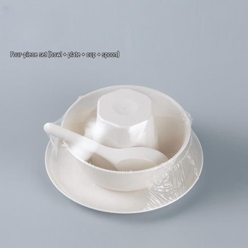 Disposable Rice Husk Dinnerware Set