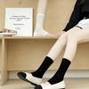Spring and Summer Stocking Pile, Dotted Stockings, Foot-pushing Leg Stockings, Mid-calf Socks, Simple and Versatile, Breathable, Thin Socks