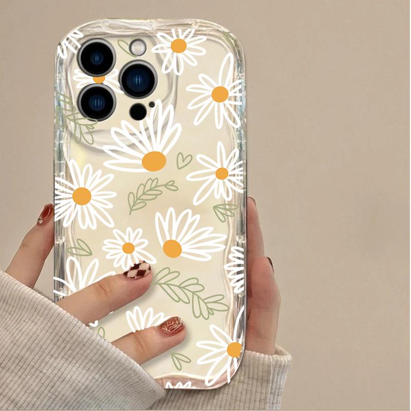 Cute Strawberry Flower Silicone Phone Case For Xiaomi Redmi Redmi 15C 15 14C 13C 12C 13 A5 Note 15 14 13 12 Pro Plus 5G 4G Cover