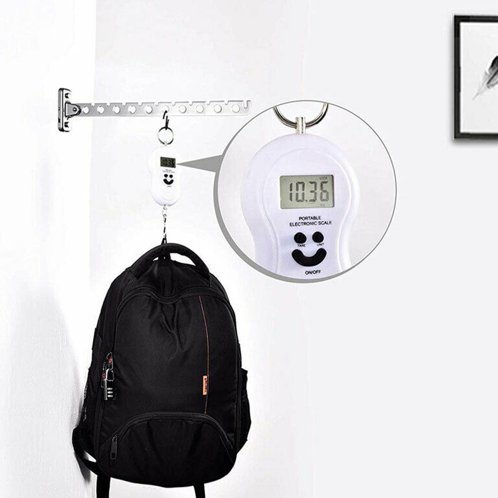 8/10 Holes Stainless Steel Clothes Rack Hook Foldable Clothes Hanging Rod Multi-Purpose Clothes Drying Rack for Closet Storage
