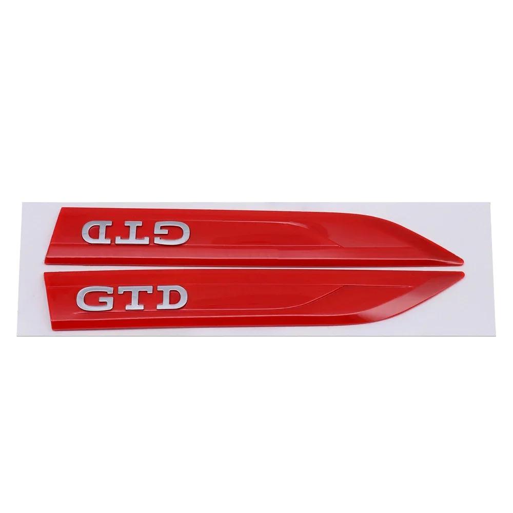 2026 Hot For VW VOLKSWAGEN 20x2.9cm Car Side Fender Emblem Sticker for Volkswagen GTI GTD Logo Golf Passat Touareg Lavida Santan
