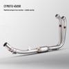 CFMOTO 450SR Stainless Steel Exhaust Pipe: Front, Middle, and SC Tail Sections for Motorcycles.