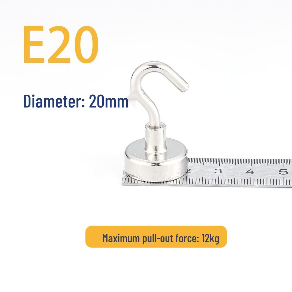 Neodymium Iron Boron Magnetic Hook: Strong, Hole-Free Round Storage Solution