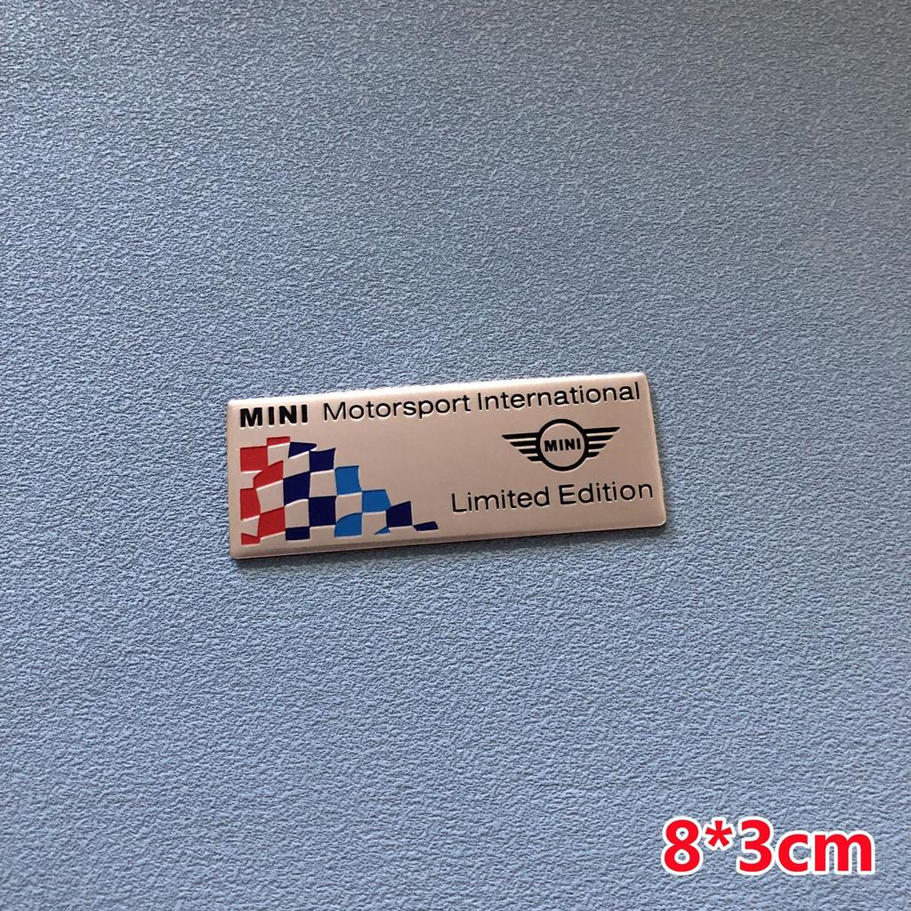 3D hliníkové samolepky na auto Pro Mini Cooper S JCW R53 R55 R56 R57 R60 F55 F56 Auto styling Karoserie kufru Okno Znak Odznak Samolepka