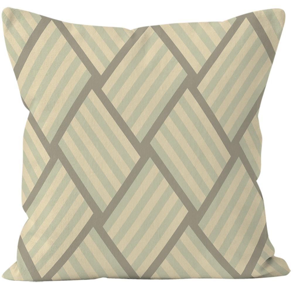 Наволочка с геометрическим узором в полоску для спальни, офиса, гостиной, дома 40x40cm