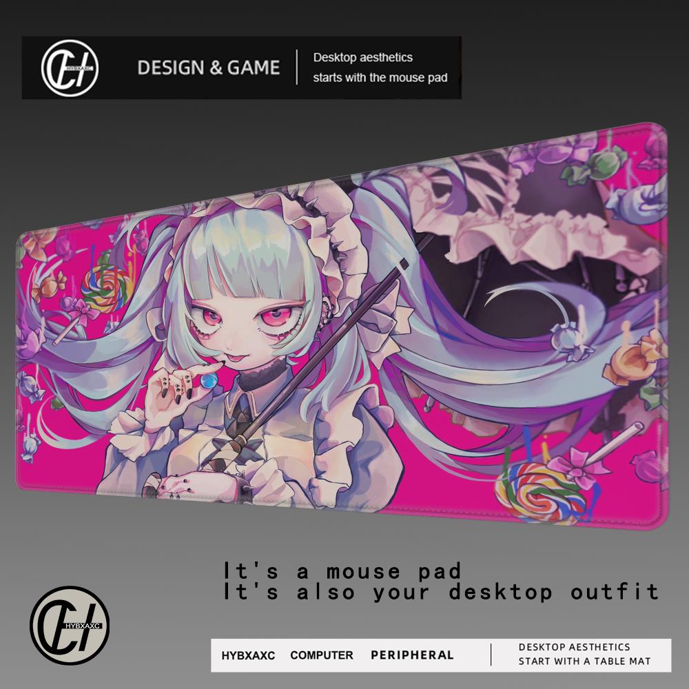 HYBXAXC Mouse Pads Anime Sexy Girls Ultra-Smooth Non-Slip Ideal For 900x400 Gamers Mouse Pad Shock-Absorbing Protect Your Desk