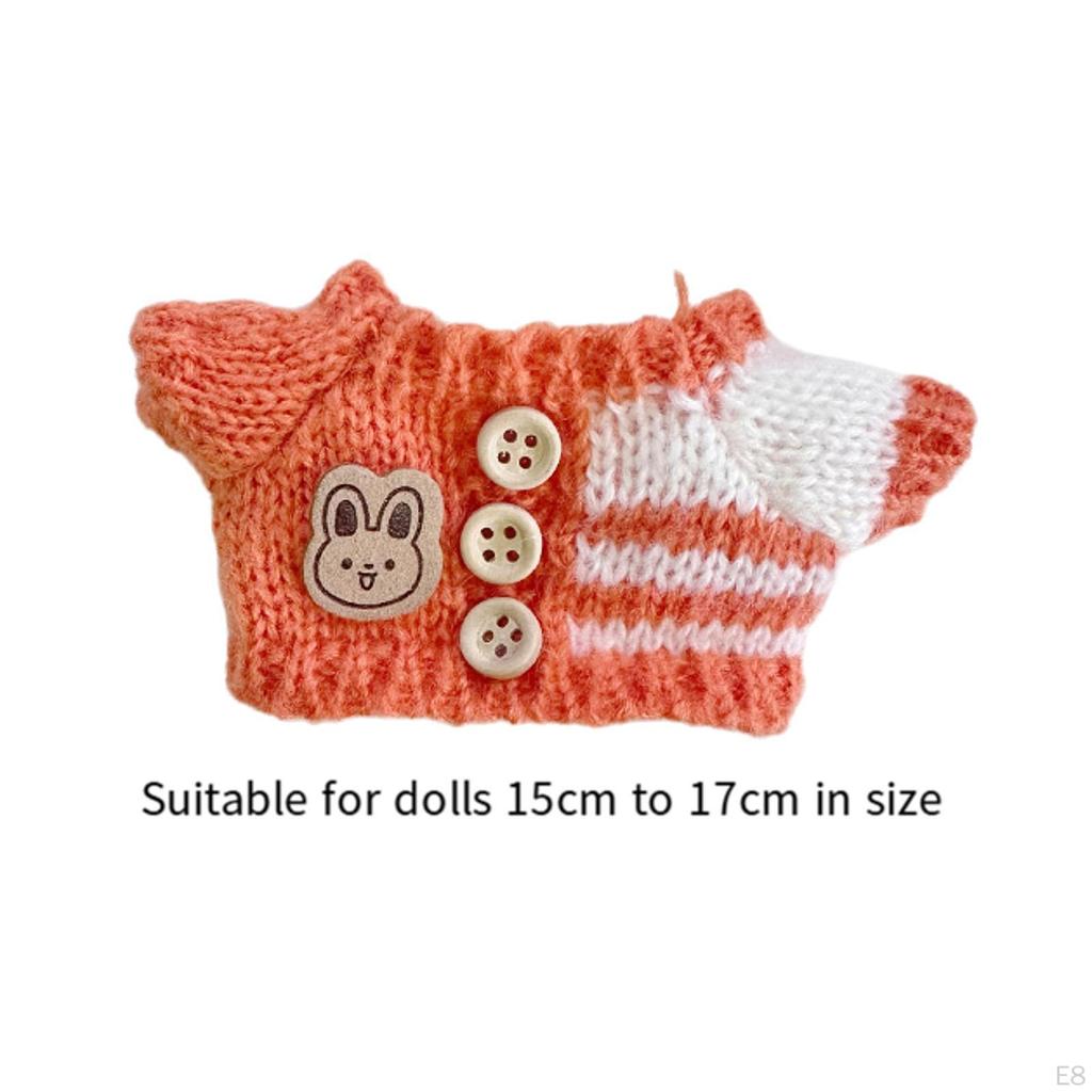 Doll Knitted Sweater Accessories DIY for Little Girls Photo Props Fashion Dress Up Stuffed