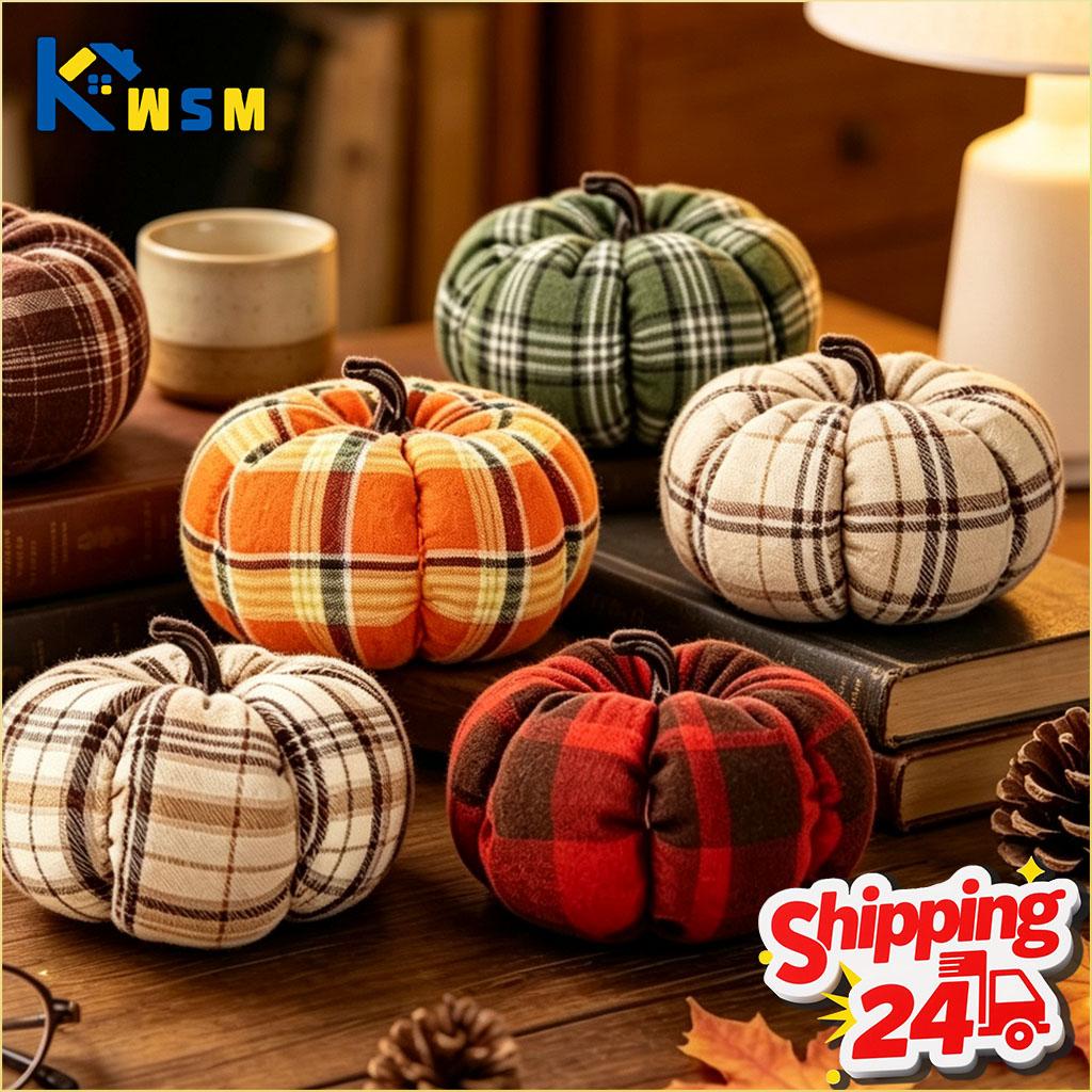 1-20PCS Halloween Harvest Pumpkin Ornament Thanksgiving Scene Decoration for Home Party Table Porch Fall Festival Display